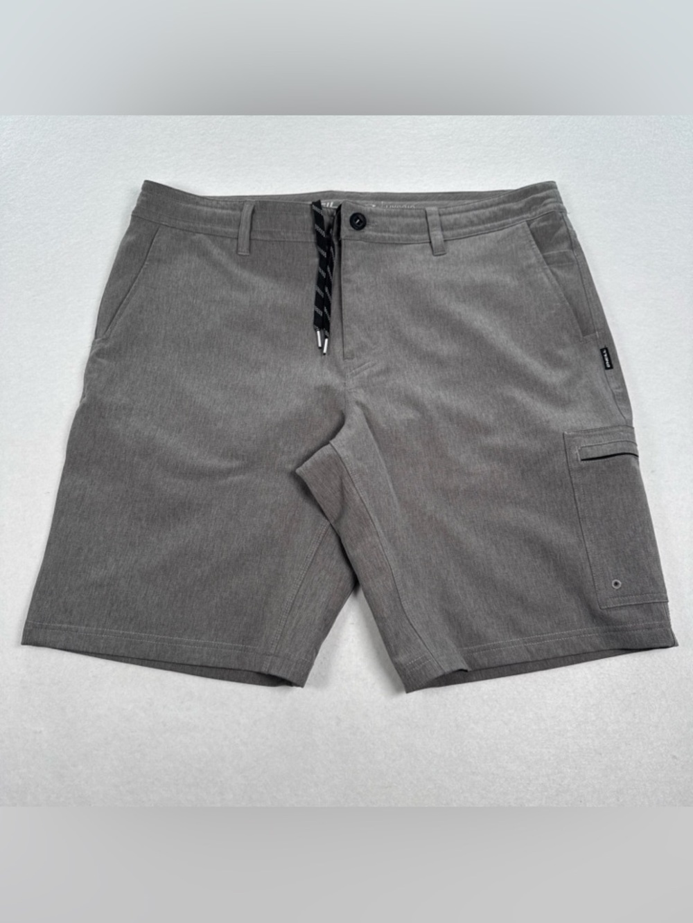 O'Neill Crossover Hybrid Shorts Mens 36 Dark Grey Stretch Cargo Drawstring